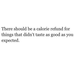 calorie refund