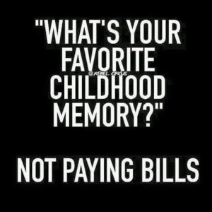 not paying bills