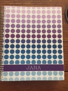Blue and purple polka dots. The most perfectly Jana pattern that ever was.